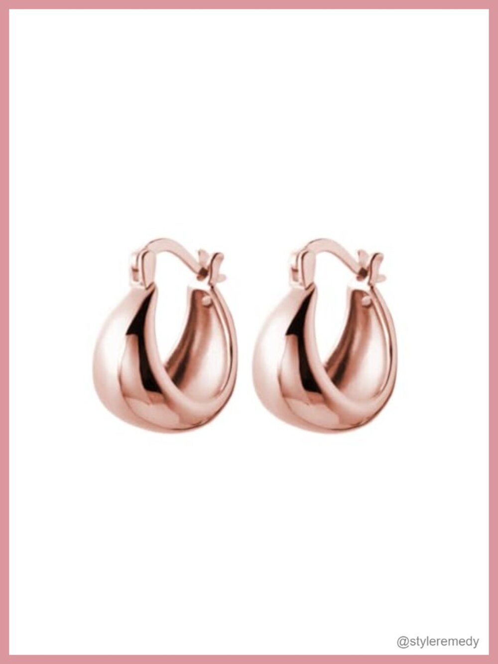 925 Sterling Silver Waterdrop Hoop Earrings